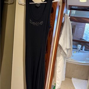 Bebe Classic Black Maxi Dress